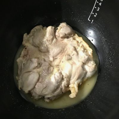 塩レモン味の鶏もも肉の加熱後の写真